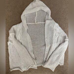 POL White Knit Cardigan